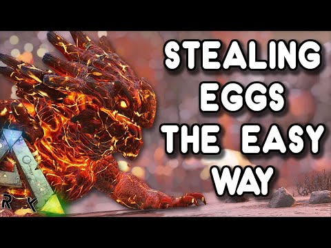 STEALING MAGMASAUR EGGS...THE EASY WAY | ARK: GENESIS [EP9]