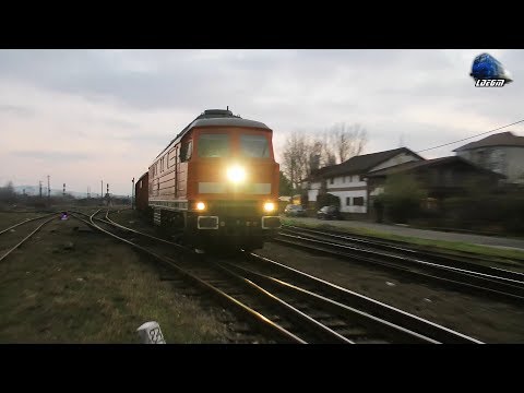 BR232 Ludmilla 65-1015-5 Dieselok&Marfar DB Cargo Freight Train in Oradea Est Triaj 07 December 2017