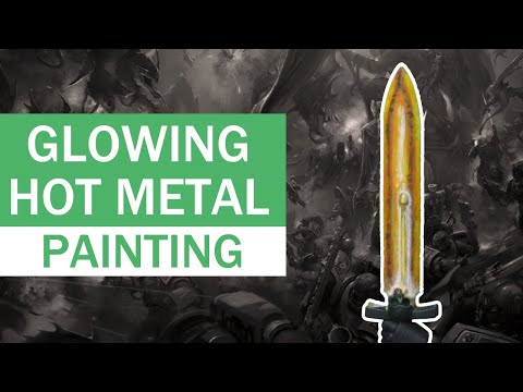 How To Paint Glowing Hot Metal