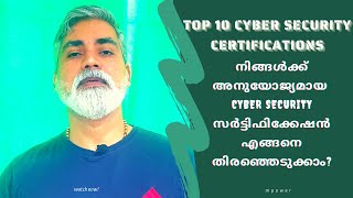 Top 10 Cyber Security Certifications | How To Choose The Right Certification For You? | Malayalam