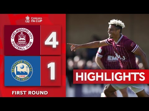 Lyle Taylor Hits Brace In Essex Derby | Chelmsford City 4-1 Braintree | Emirates FA Cup 2025-26