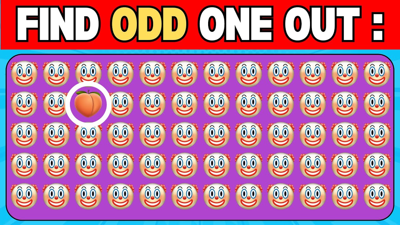 Spot the Odd Emoji Challenge! 🕵️‍♂️ | 10-Second Brain Teaser for Kids 🎉