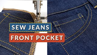 Sew the Perfect Jeans Front Pocket: Easy Step-by-Step Tutorial
