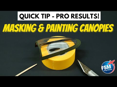 Masking and Painting Model Airplane Canopies