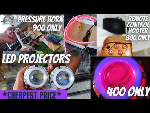 Cheapest price //led projector only for 400// pressure horn // remote control sciren