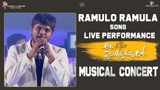 Ramuloo Ramulaa Song Live Performance By Anurag Ku