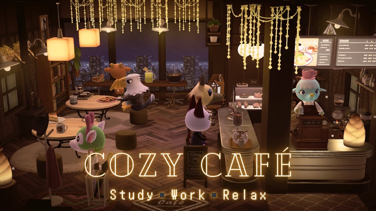 🎧Cozy Café ambience w/ Piano Jazz music▪️Chatters + Fire crackles ☕️