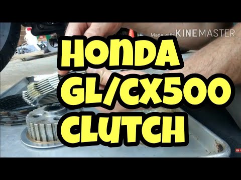 Honda GL 500 CX 500 clutch replacement in bike