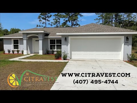 9698 N Lovell Drive | 3 Bedroom | 2 Bath | Citrus Springs, FL