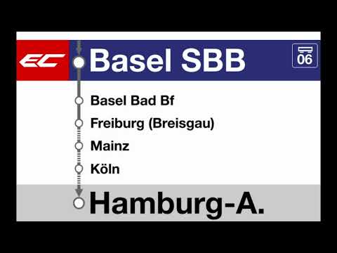 SBB Ansage » EC Begrüssung in Basel SBB nach Hamburg-Altona (Das Zugteam) (2023) | SLBahnen