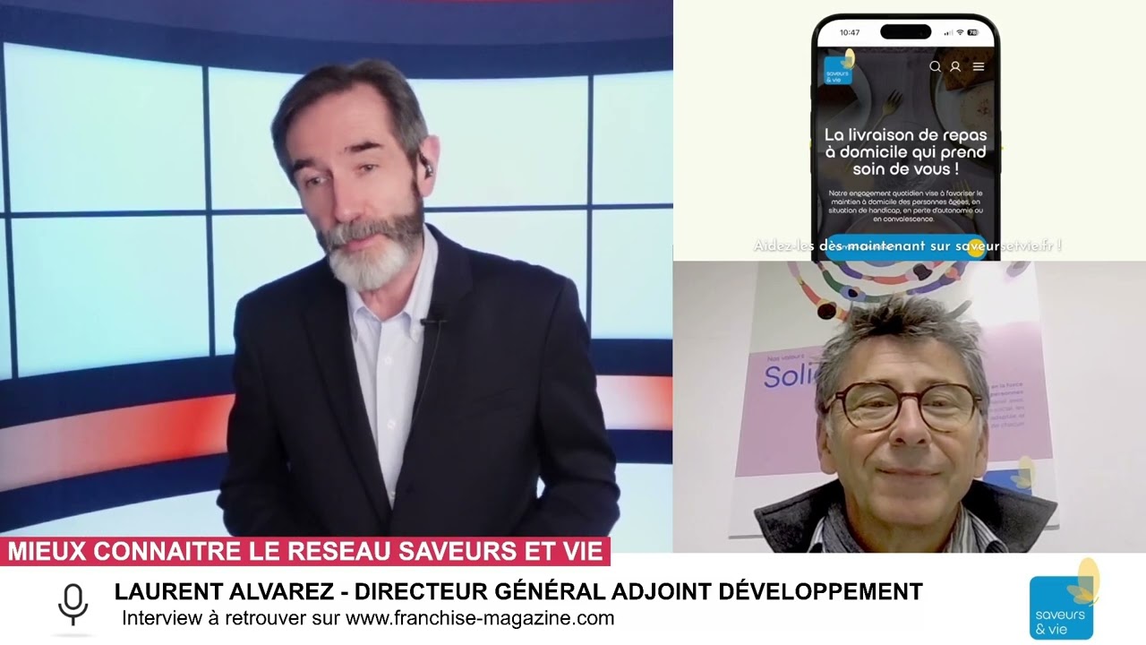 « L’interview vidéo des franchiseurs » Laurent Alvarez, Saveurs et Vie nous présente l&rsquo;enseigne