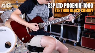 Video thumbnail for No Talking...Just Tones | ESP LTD Phoenix-1000 | See Thru Black Cherry by Peach Guitars