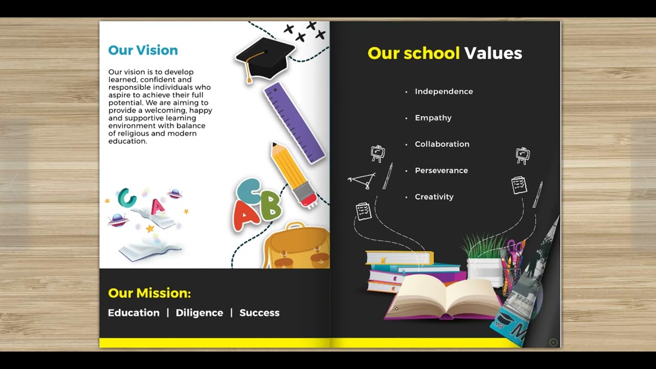 Modest Grammar School Brochure Design