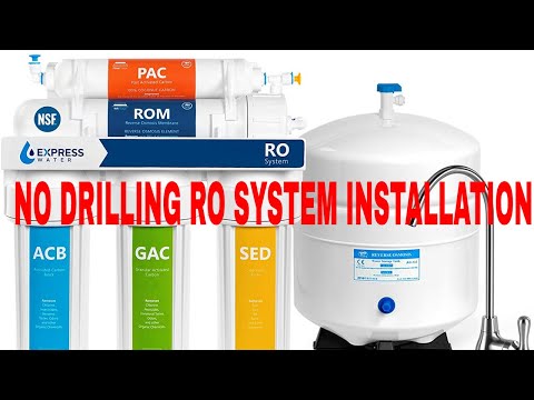 5 Stage Express Water Reverse Osmosis Water Filtration System easy how to installation No Drilling