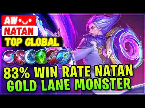 83% Win Rate Gold Lane Monster Natan [ Top Global Natan ] A̶W̶•ᴗ• - Mobile Legends Emblem And Build