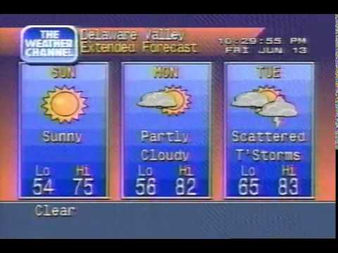 Weather Channel Local Forecast, 1028 PM Friday June 13 1997