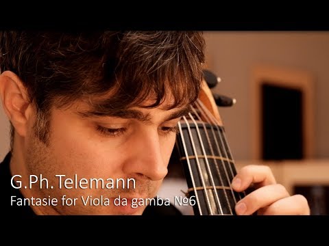 Telemann - Fantasie for Viola da gamba №6. Pavel Serbin