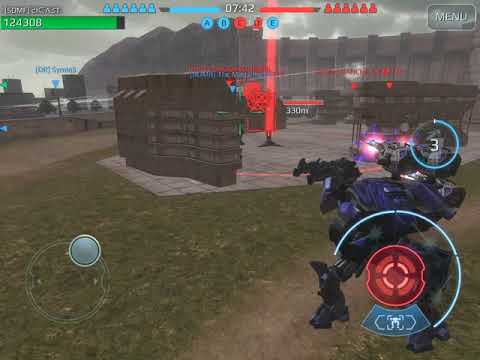 War Robots Shocktrain bug that does no damage to enemy bots.