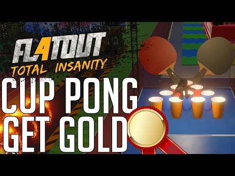 Flatout 4 Total Insanity CUP PONG HOW TO GET GOLD (600+ POINTS) FLATOUT MODE