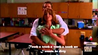 Glee Toucha Toucha Toucha Touch me (Full performance+Lyrics)