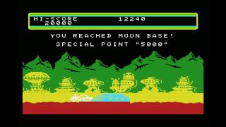 Moon Patrol MSX Gameplay - Vintage Side-Scrolling Driving Shooter!