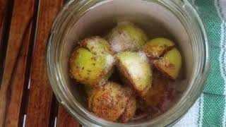 インドのレモンピクルスを作ってみた/I made Nimbu Achaar (Lemon pickles)