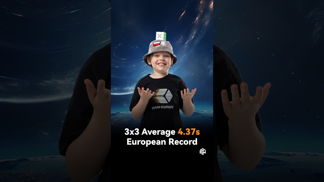 3x3 Avg 4.37s EU Record | Teodor Zajder