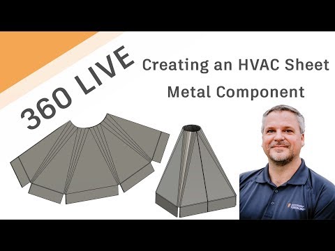 360 LIVE: Creating HVAC parts in Fusion 360 Sheet Metal