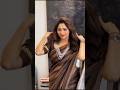 Rachitaram Cute Brown Saree Look