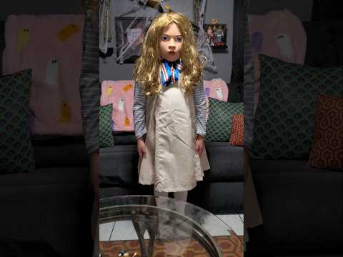 M3gan Dance YouTube #Shorts Video Wearing Megan Halloween Costume / Mask & Wig Cosplay 4K