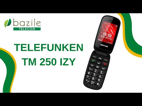 Présentation du téléphone Telefunken TM250 IZY - Bazile Telecom