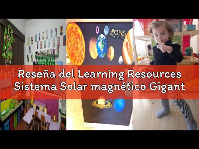 Vídeo relacionado con Learning Resources Sistema Solar magnético Gigante