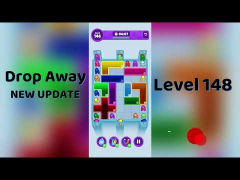 Drop Away Level 148 Walkthrough - NEW UPDATE | Step-by-Step Guide 🧠 | SolutionGuruji