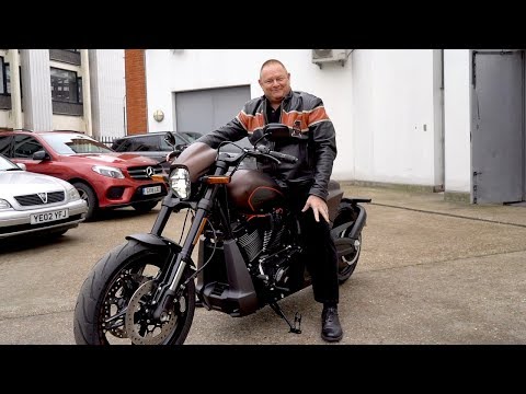 BOTB Winner Jon Ince collects his Harley-Davidson FXDR