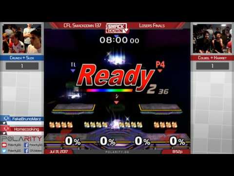CFL Smackdown 137 Melee - Crunch + Slox vs Colbol + Harriet - Doubles Losers Finals