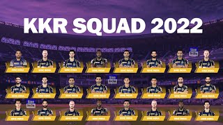 IPL 2022 Kolkata Knight Riders (kkr) Full Squad | KKR Squad 2022 | KKR Team 2022