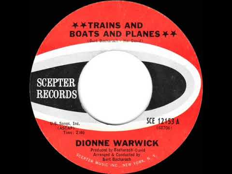 1966 HITS ARCHIVE: Trains And  Boats And Planes - Dionne Warwick (mono 45)