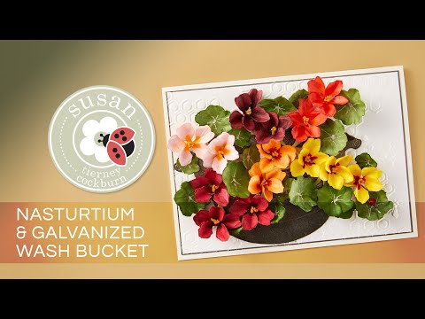 Tutorial - Nasturtium & Galvanized Wash Bucket | Through the Arbor Garden