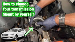 Changing the transmission mount of a ford Taurus
