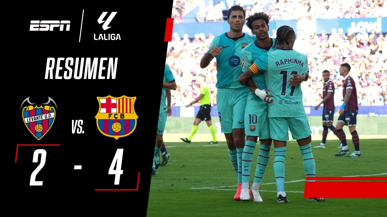 DOBLETE DE LAMINE YAMAL Y NUEVA GOLEADA DEL BARCA DE FLICK | Levante 2-4 Barcelona | RESUMEN