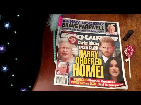 Quiet ASMR The National Enquirer, browsing and commenting, tootsie roll pop too ☺️