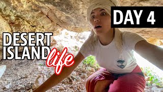 Secret Cave with Human Bones on a Desert Island