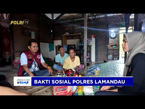 SATRESNARKOBA POLRES LAMANDAU BERI BANTUAN SEMBAKO UNTUK MASYARAKAT &amp; YAYASAN PATMOS LAMANDAU