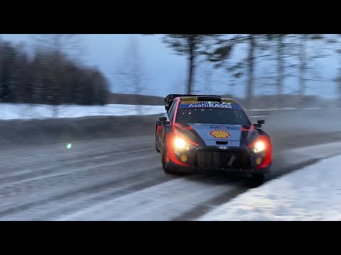 Ott Tänak Rally Sweden 2024 test Hyundai i20 Rally1