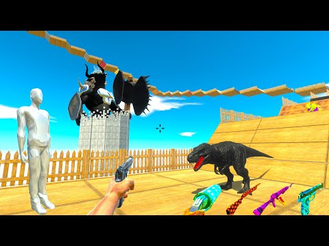 FPS AVATAR VS CASTEL DEATH TRAP MISSION - Animal Revolt Battle Simulator