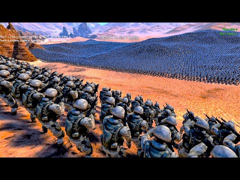 200 Modern Soldiers tries to defend Old City from 40000 Heavy Knights Ultimate Epic Battle Simulator