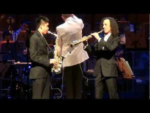 Kenny G and Austin Gatus "Over the Rainbow" accompanied by Orange County's Pacific Symphony