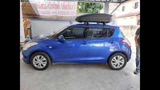 กล่องใส่ของบนหลังคารถ Ronin Roofbox รุ่น LITTLE M และขาจับประตูแบบหนีบ