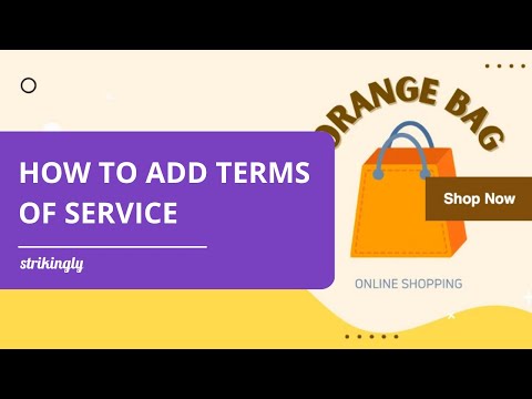 How to Add Terms of Service or Conditions to Your Strikingly Website