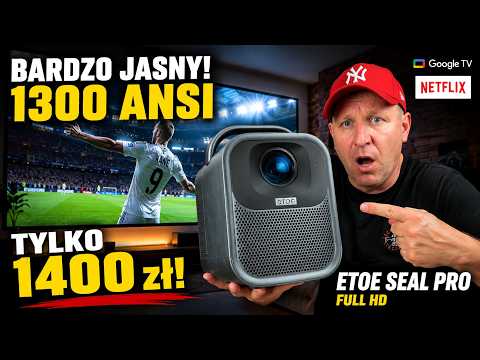 TELEWIZOR JEST ZBĘDNY?! ? ETOE Seal Pro 1300 ANSI | TEST Google TV i Netflix
